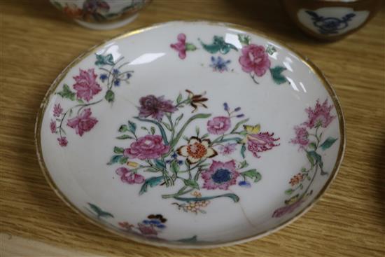 A collection of mixed Oriental ceramics and snuff bottles